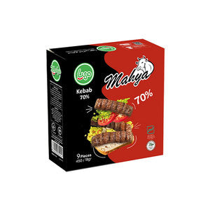 قطع كباب فاخرة، 70% لحم، 9 قطع، 450 غرام قطع كباب فاخرة، 70% لحم، 9 قطع، 450 غرام